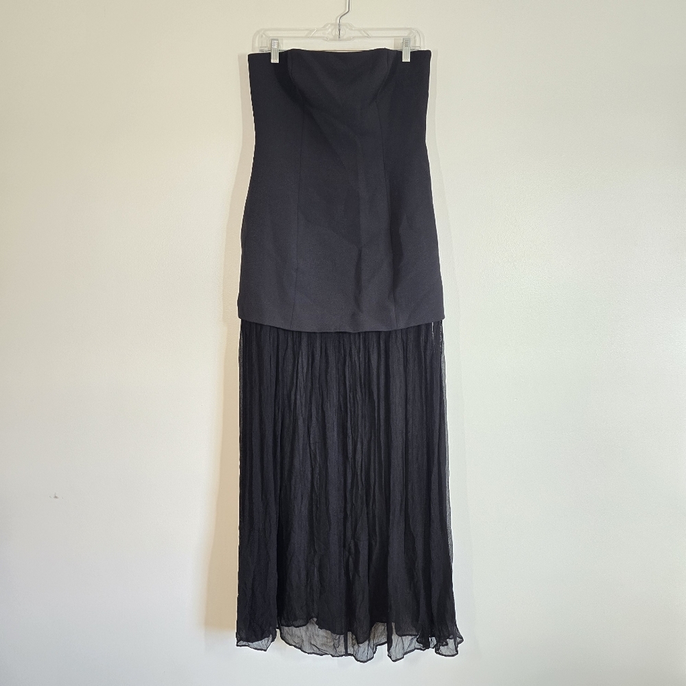 L'academie Marianna Amiens Gown Black Large NWT New - Picture 3 of 13